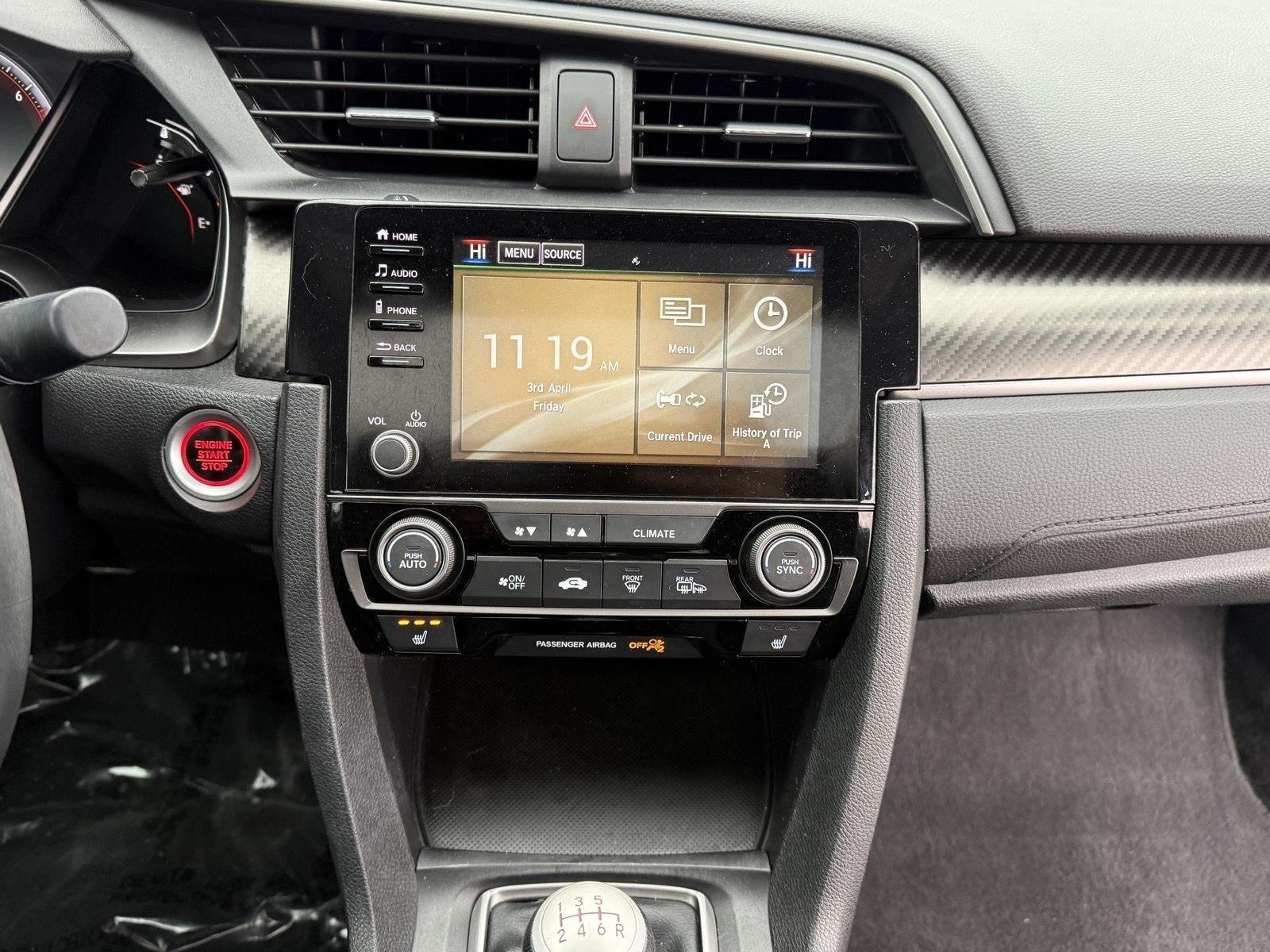 Used 2019 Platinum White Pearl Honda Si w/Summer Tires image 18