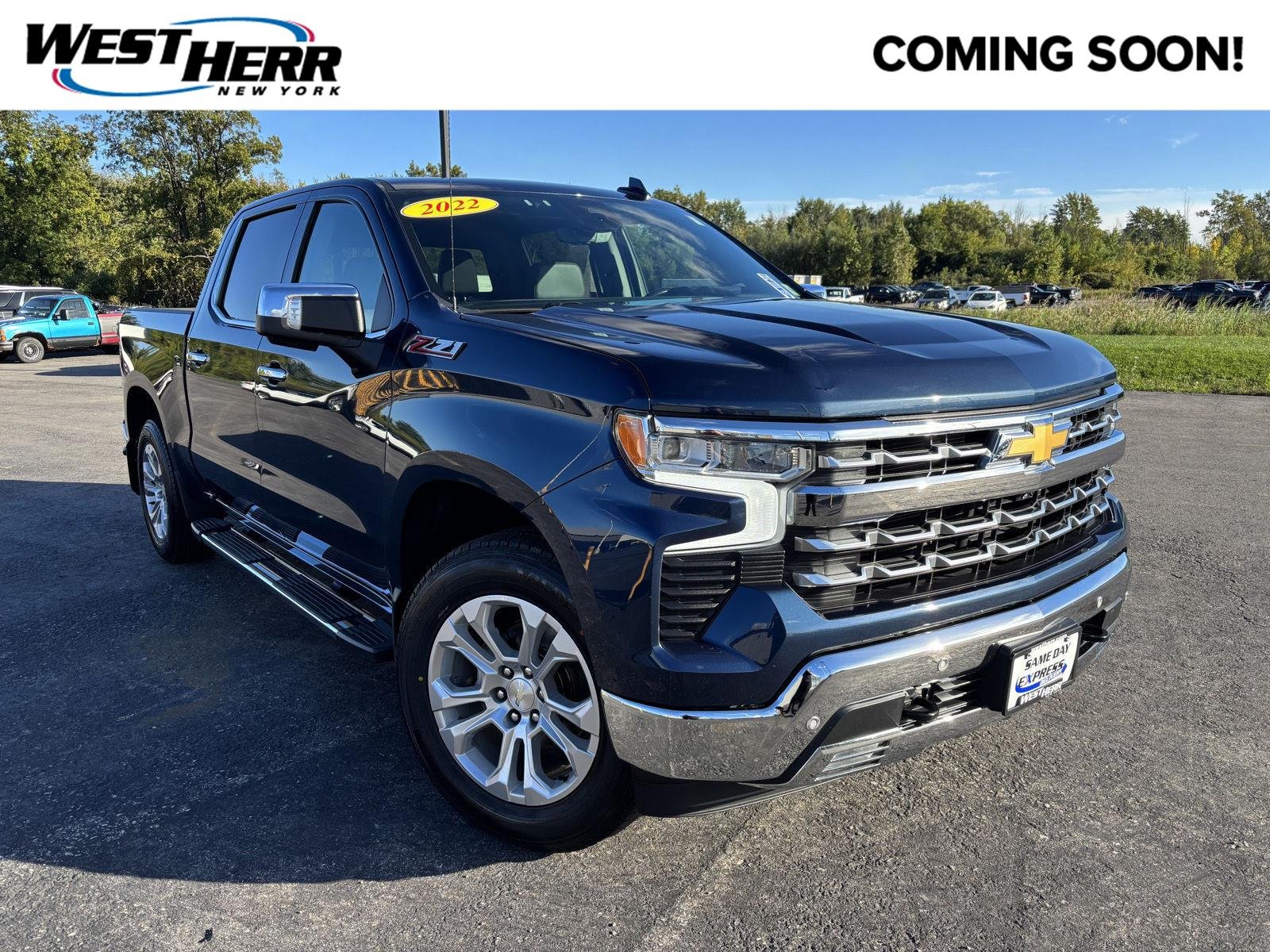 Used 2022 Northsky Blue Metallic Chevrolet LTZ image 1