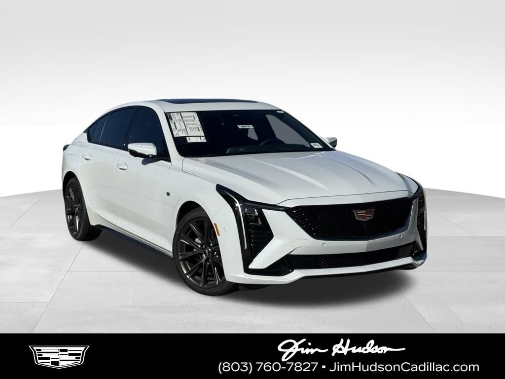 Vibrant White Tricoat 2026 Cadillac CT5 Sport RWD Sedan Rear-Wheel Drive Automatic