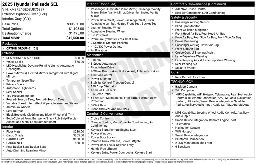 Certified Used 2025 Silver Hyundai SEL image 33