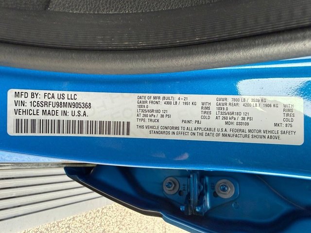Used 2021 Blue Ram TRX image 20