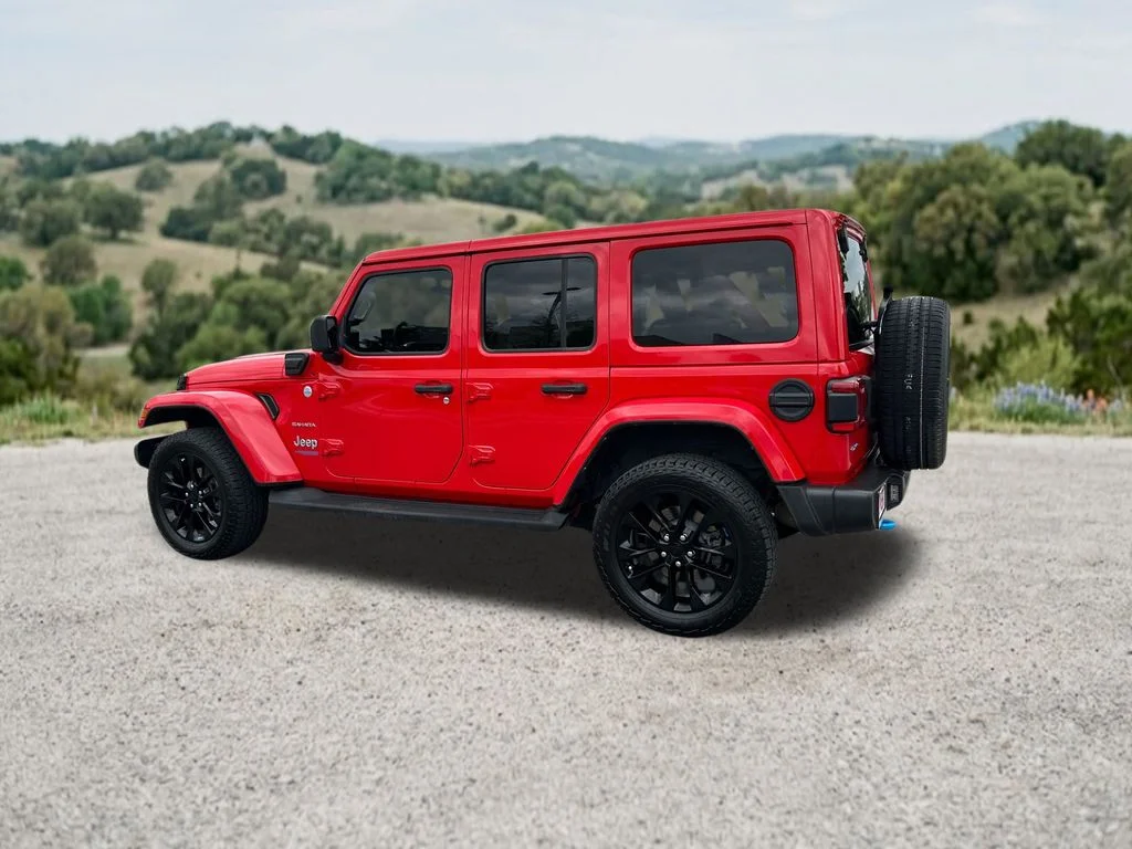 Used 2022 Red Jeep Unlimited Sahara 4xe image 6