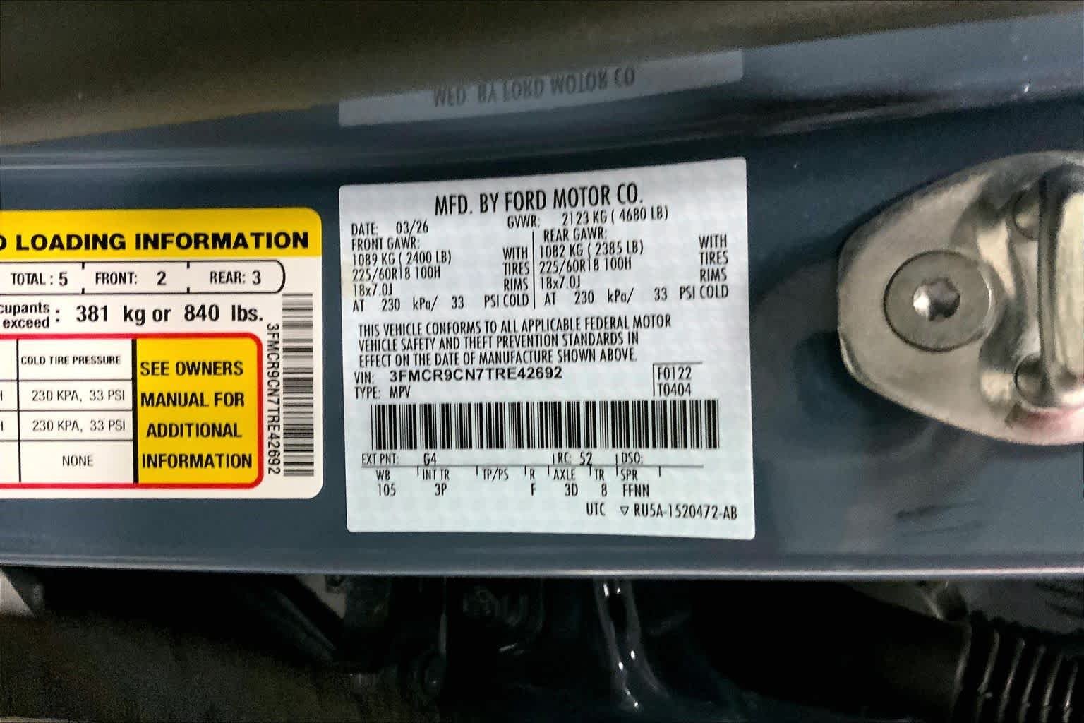 New 2026 Azure Gray Metallic Tri-Coat Ford Outer Banks® image 20