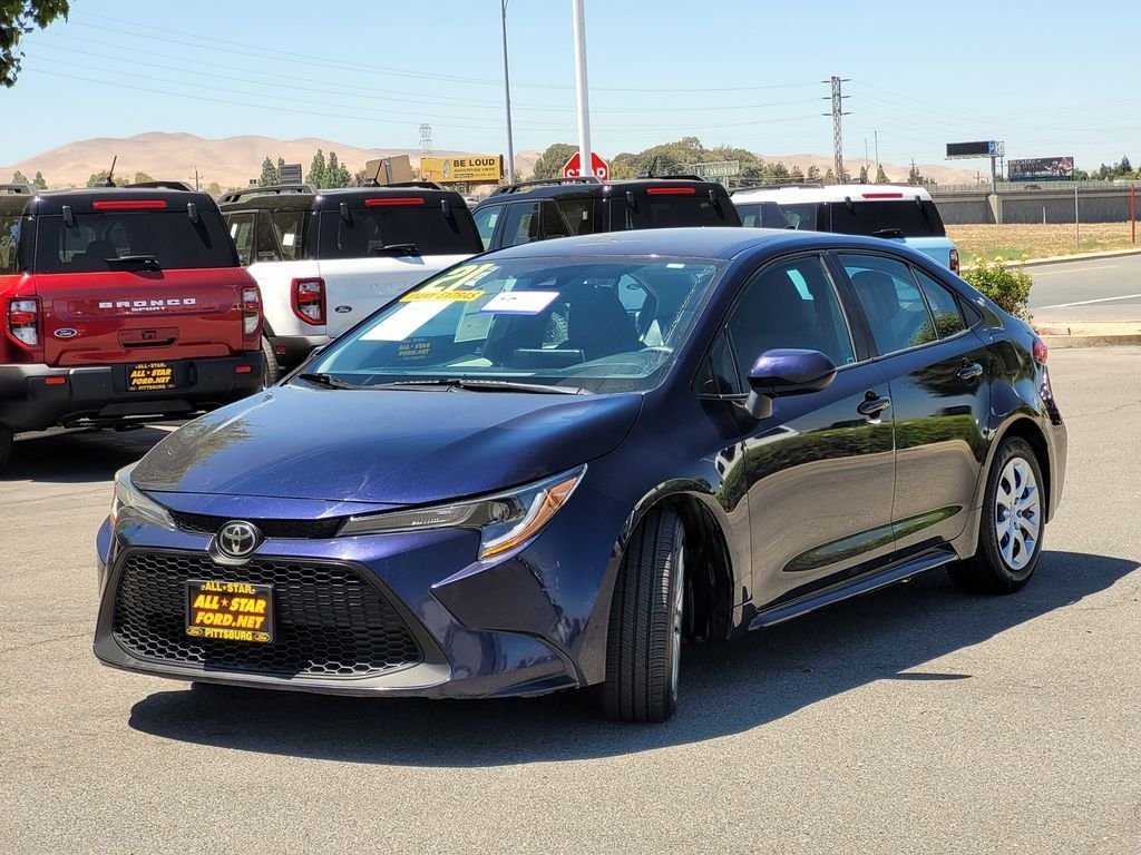 Used 2021 Blue Toyota LE image 8