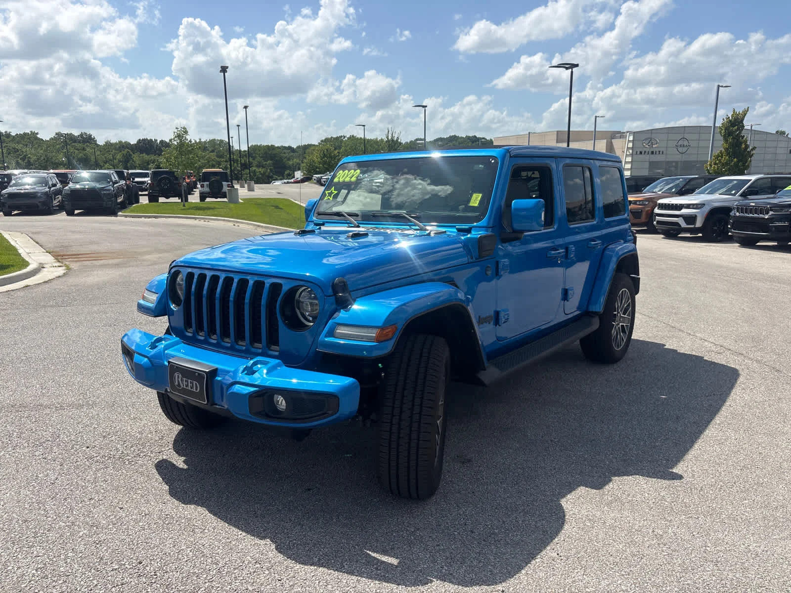 Used 2022 Hydro Blue Pearlcoat Jeep Unlimited Sahara High Altitude image 5