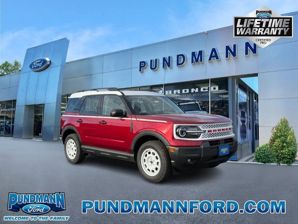 New 2025 Ruby Red Metallic Tinted Clearcoat Ford Heritage image 1