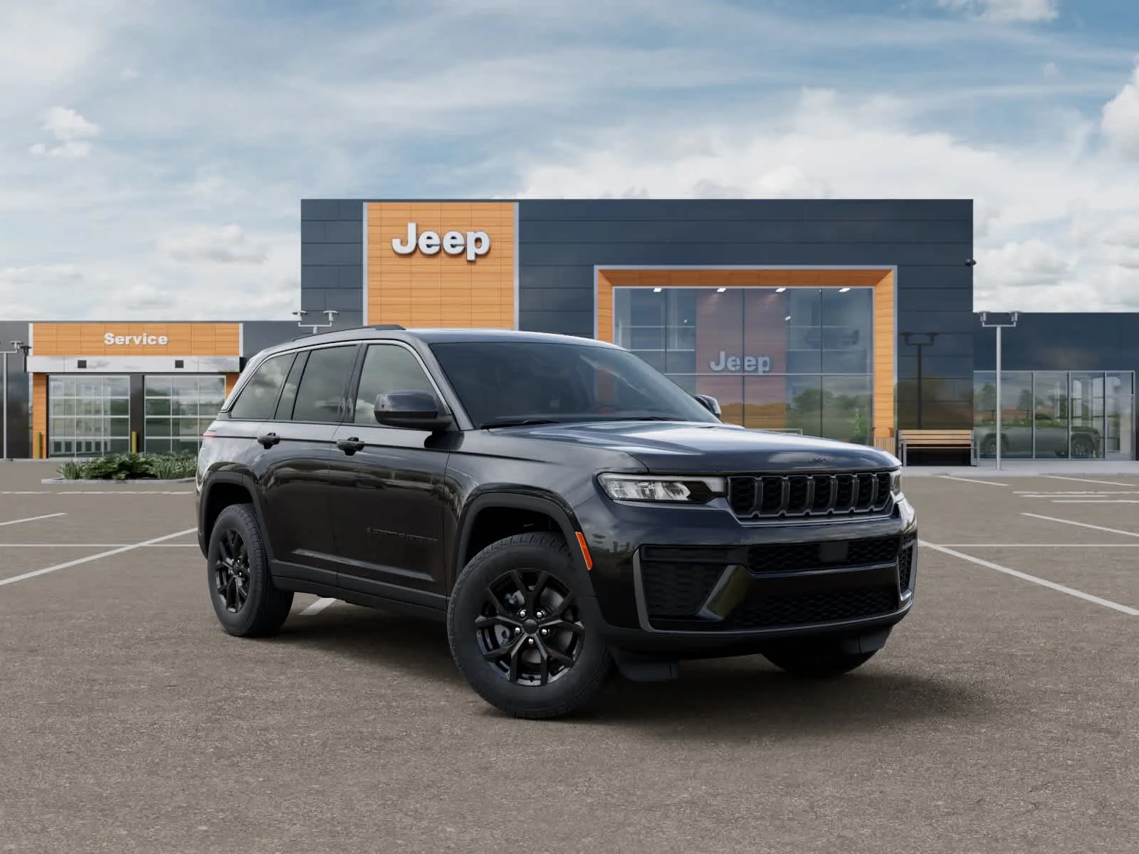New 2026 Diamond Black Crystal Pearlcoat Jeep Laredo Altitude image 5