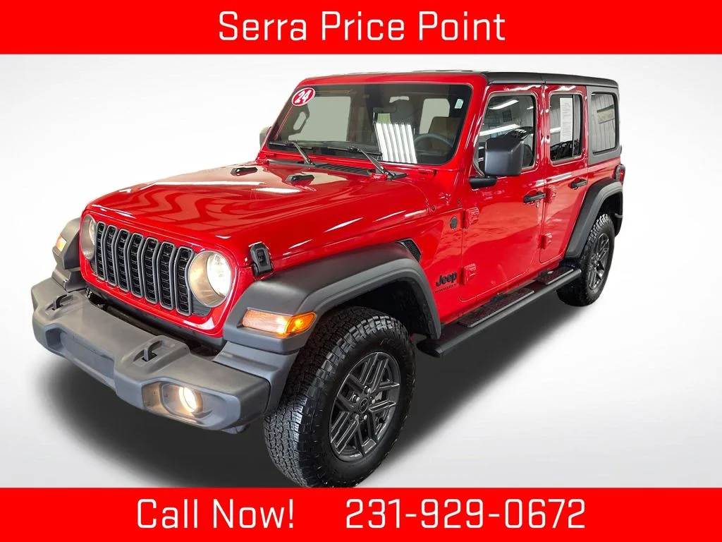 Certified Used 2024 Red Jeep Sport S image 1