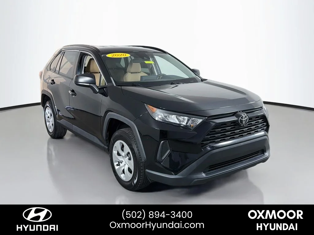 Used 2020 Midnight Black Metallic Toyota LE image 1