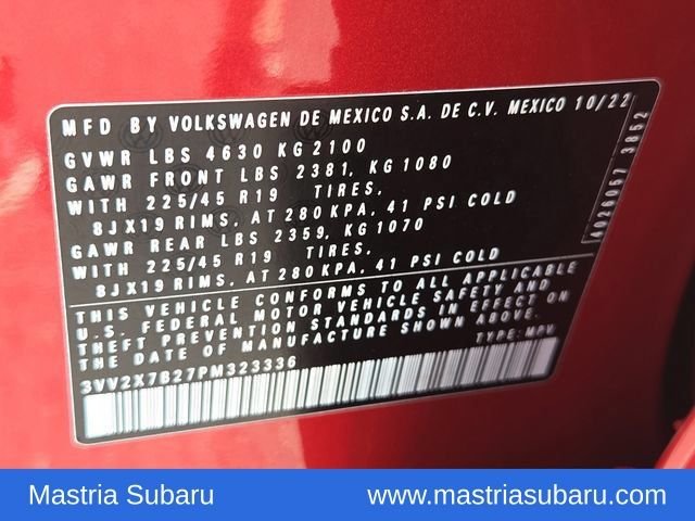 Used 2023 Red Volkswagen 1.5T SEL image 8