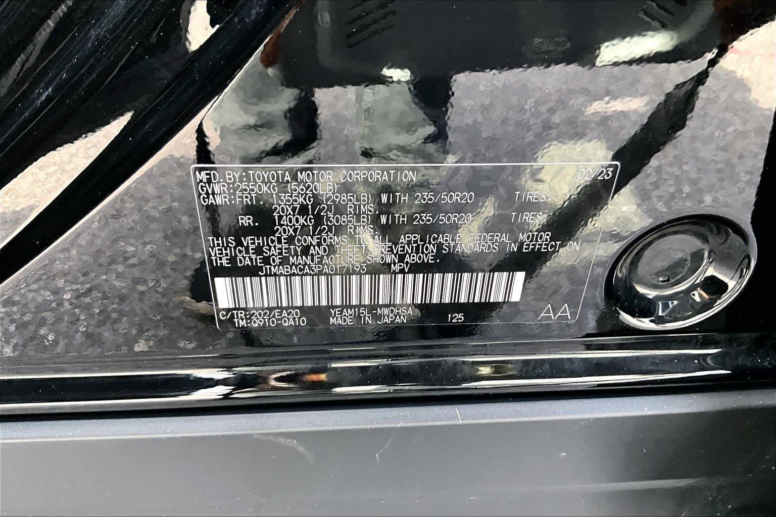 Used 2023 Black Toyota Limited image 36