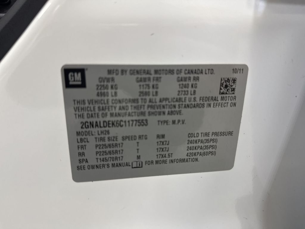 Used 2012 Summit White Chevrolet LT image 42