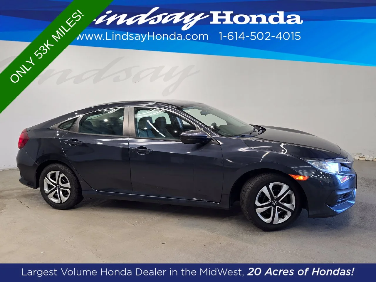 Used 2017 Cosmic Blue Metallic Honda LX image 3
