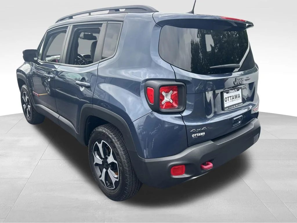Used 2021 Blue Jeep Trailhawk image 4