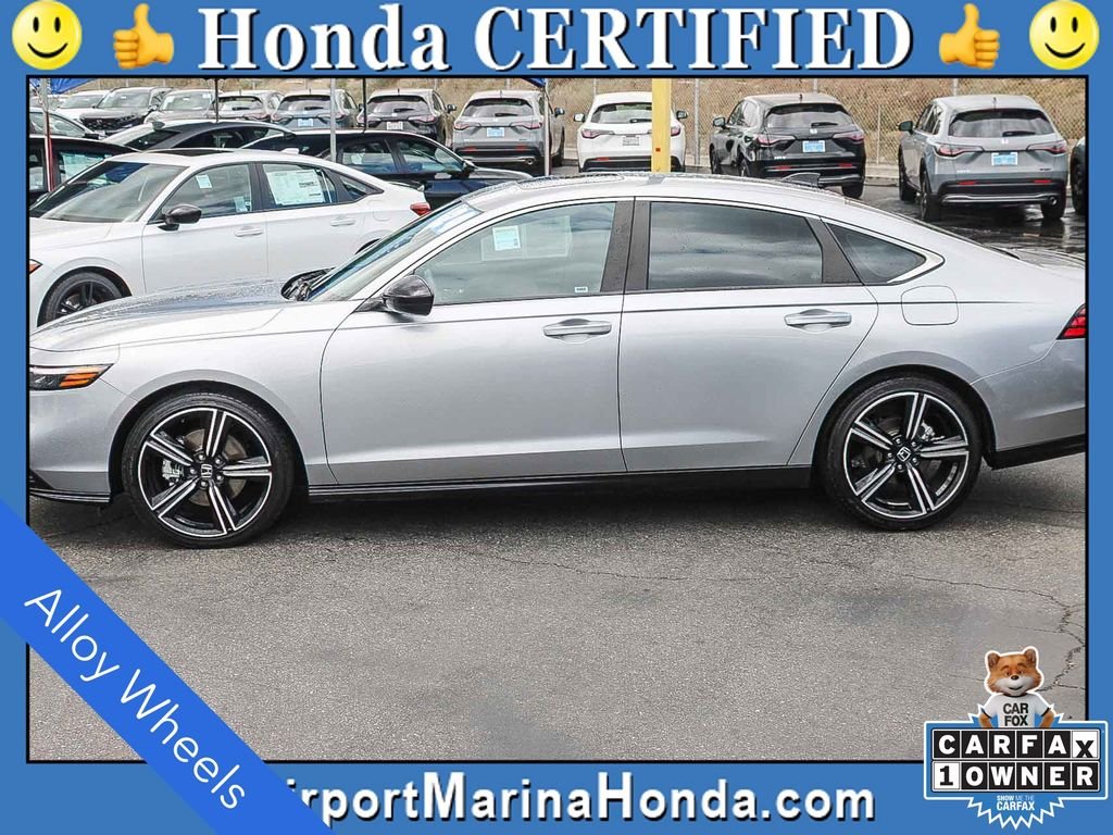 Certified Used 2024 Solar Silver Metallic Honda Sport image 3