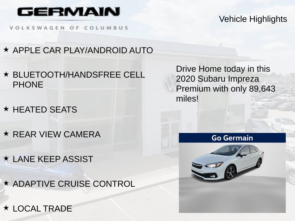 Used 2020 White Subaru Premium image 5