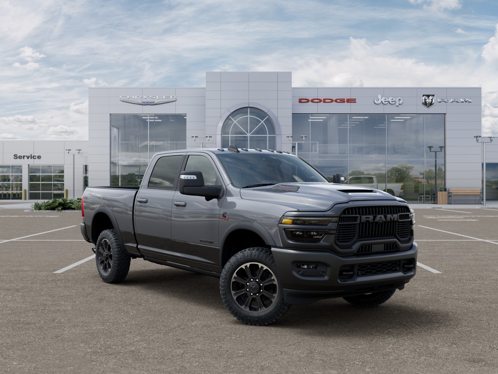 New 2026 Ceramic Gray Clear-Coat Exterior Paint RAM Rebel image 30