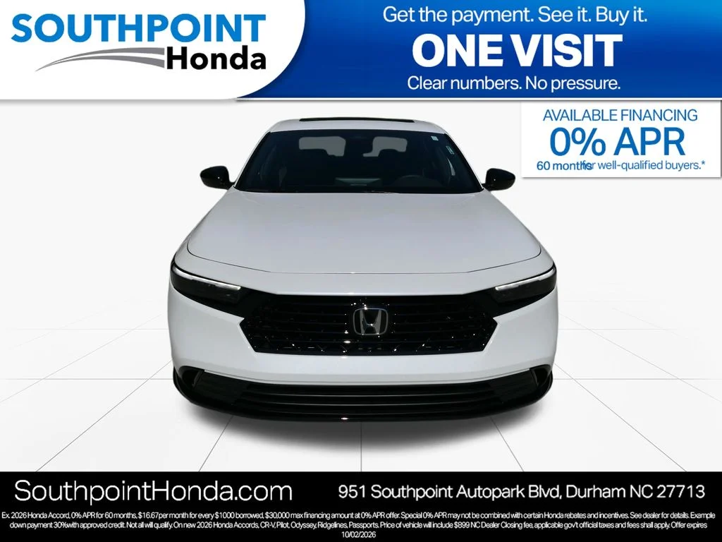 New 2026 Platinum White Pearl Honda Sport-L image 2