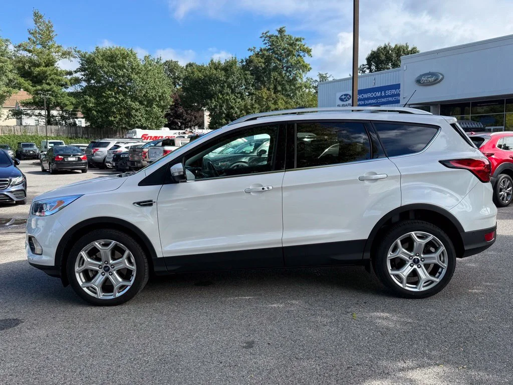 Certified Used 2019 White Platinum Clearcoat Metallic Ford Titanium image 5