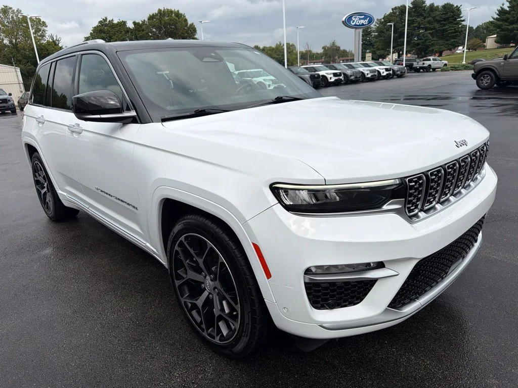 Used 2022 Bright White Clearcoat Jeep Summit Reserve image 6
