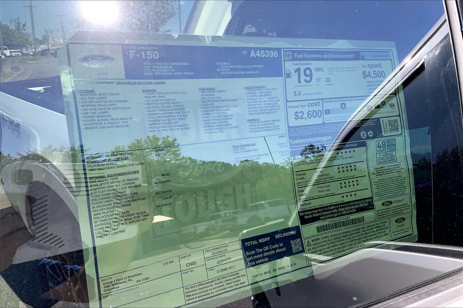 New 2026 Star White Metallic Tri-Coat Ford Platinum® image 17