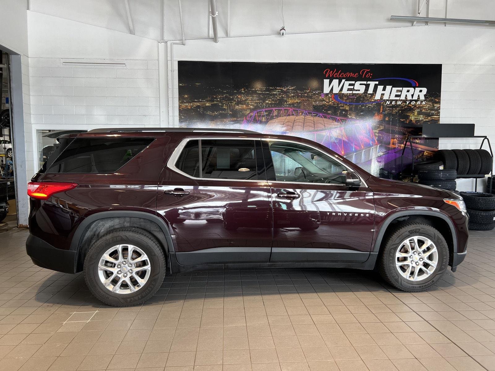 Used 2021 Black Cherry Metallic Chevrolet LT Leather image 8