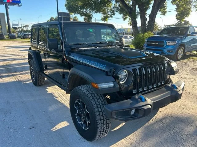 Used 2022 Black Clearcoat Jeep Unlimited Rubicon image 1