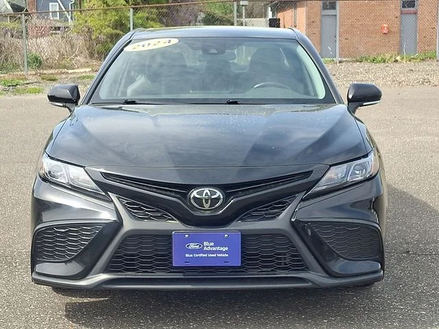 Certified Used 2024 Midnight Black Metallic Toyota SE image 2
