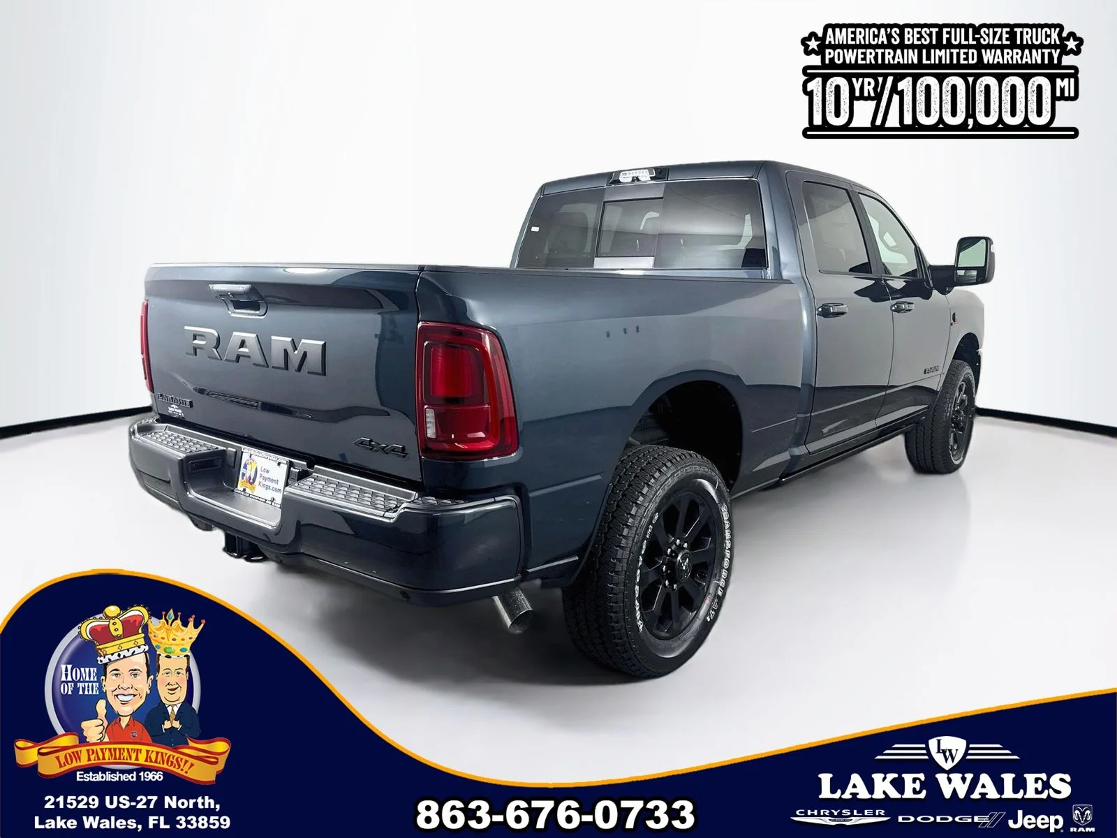 New 2026 Forged Blue Metallic Exterior Paint RAM Laramie image 7