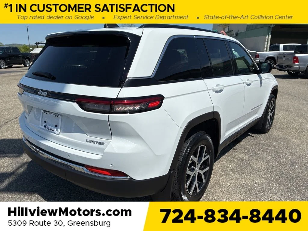 Used 2024 Bright White Clearcoat Jeep Limited image 6