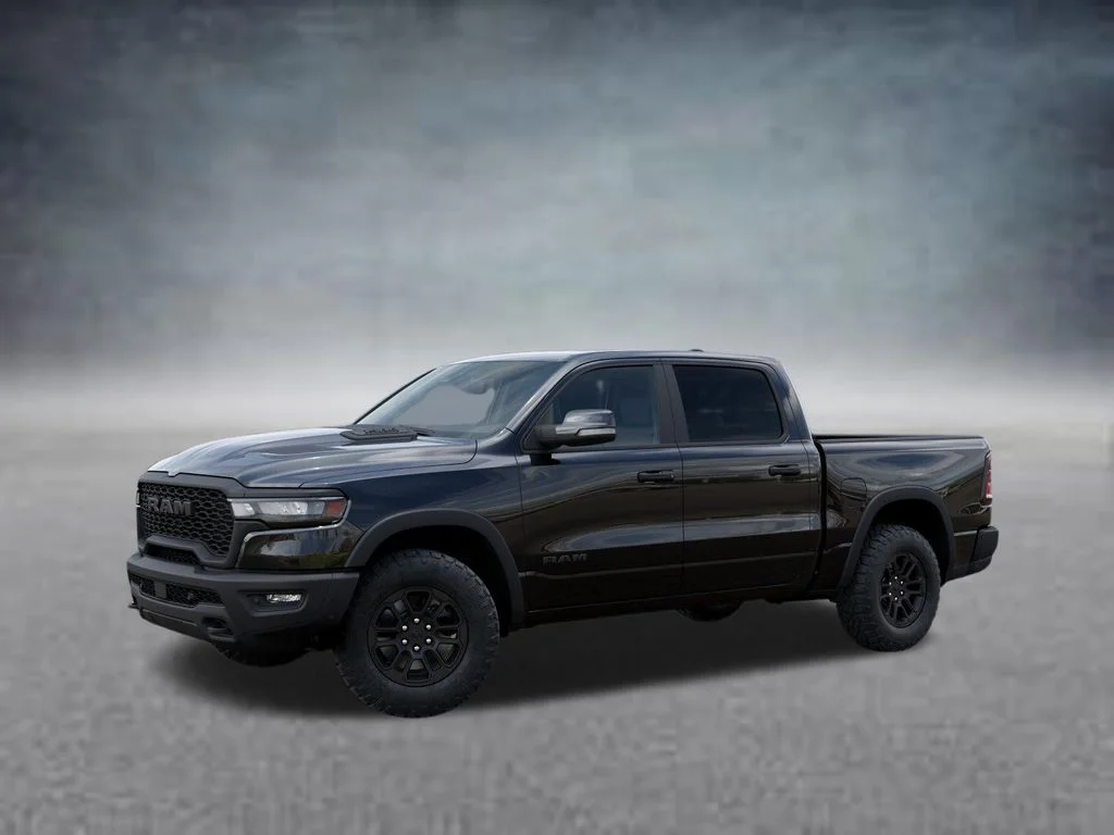 New 2026 Diamond Black Crystal Pearl-Coat Exterior Paint RAM Rebel image 2