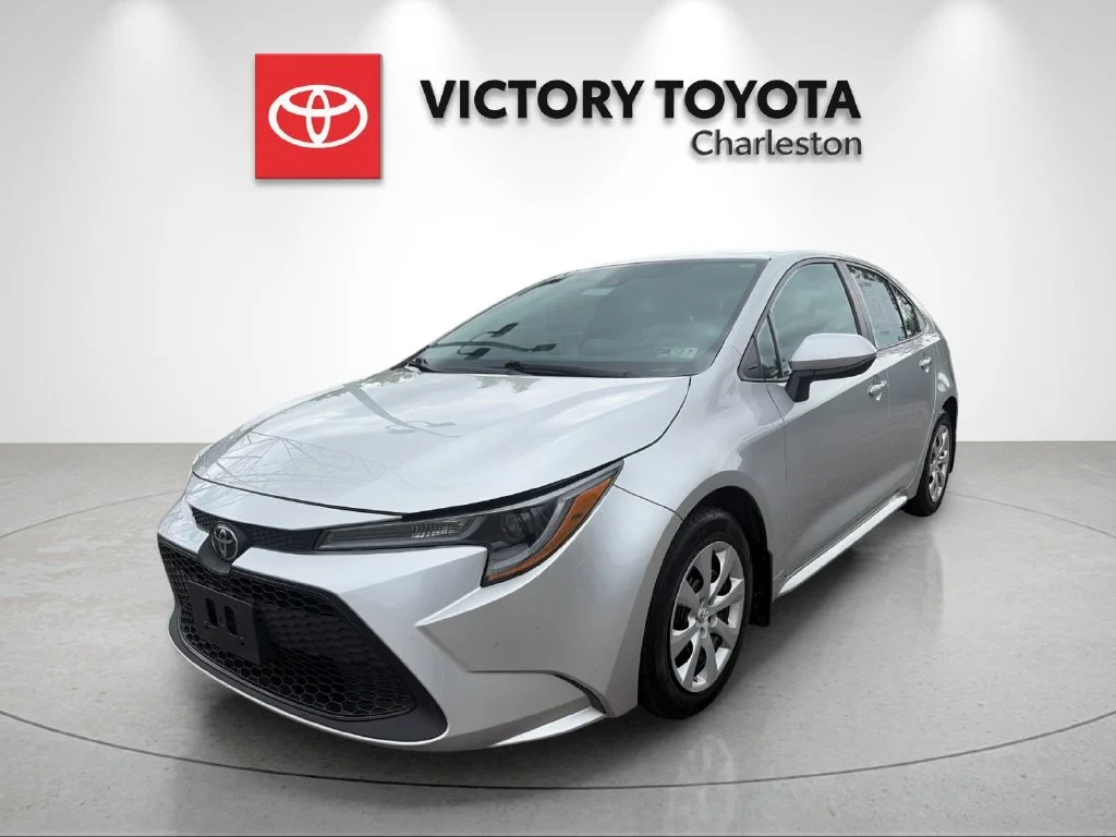 Used 2021 Silver Toyota LE image 1