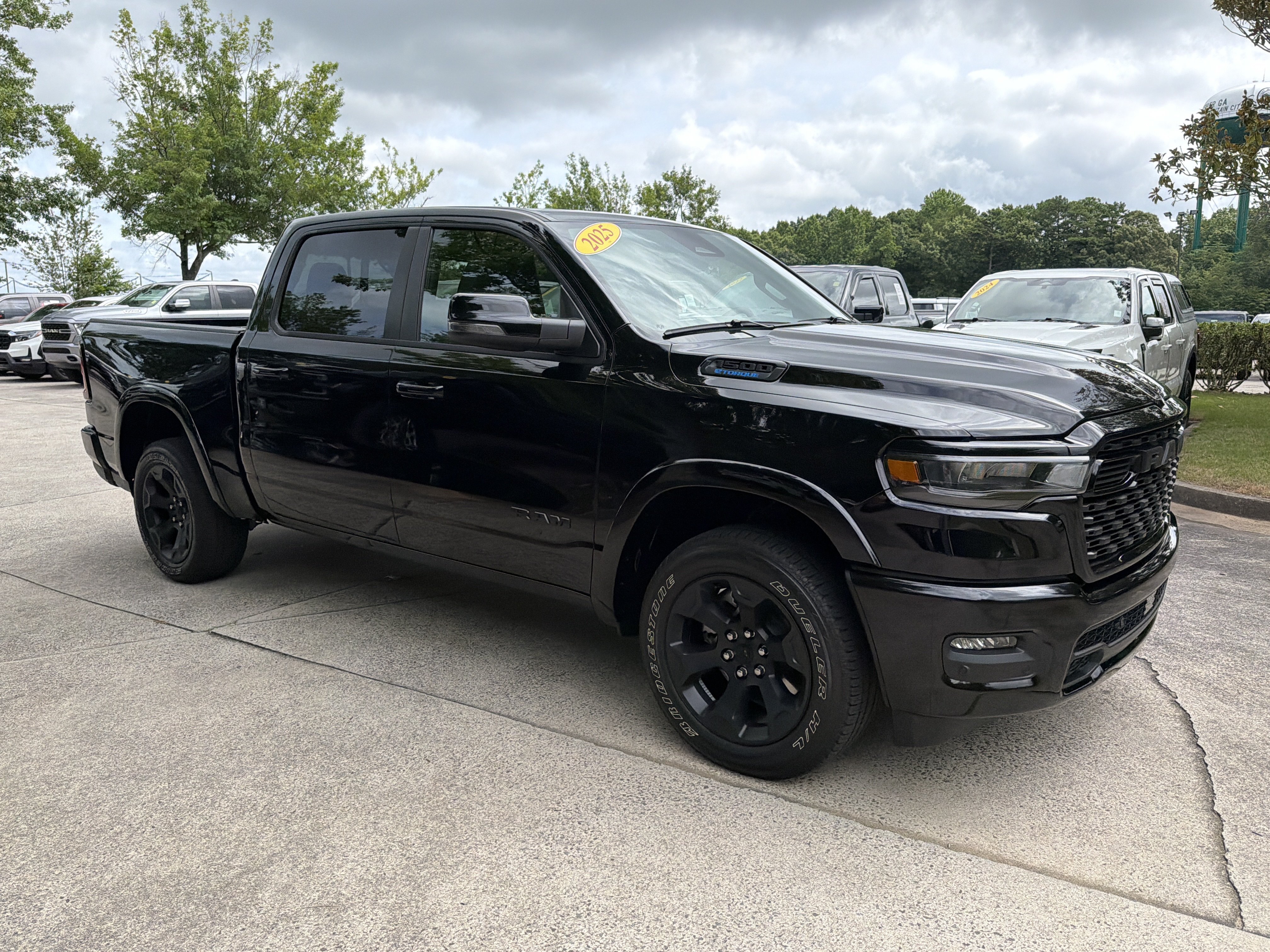 Used 2025 Diamond Black Crystal Pearlcoat Ram Big Horn image 1