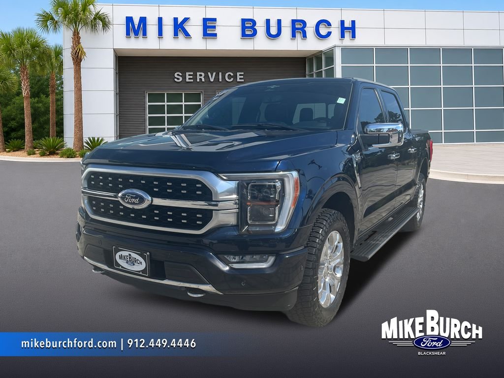 Used 2023 Blue Metallic Ford Platinum image 1