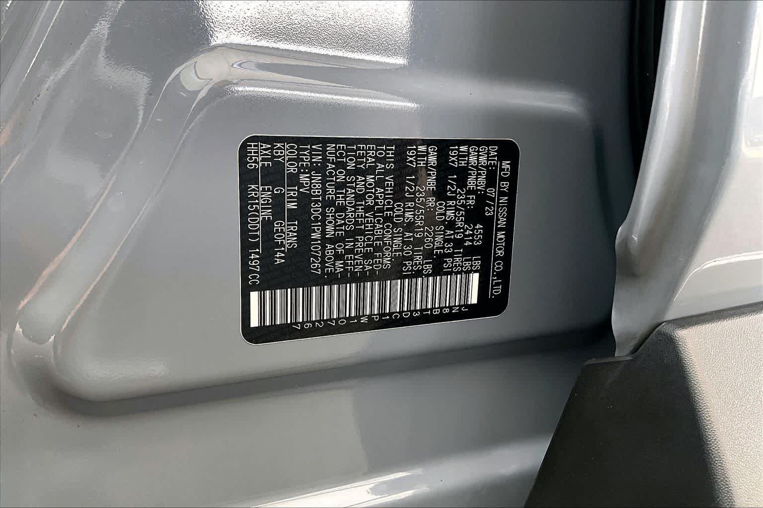 Used 2023 Boulder Gray Pearl Nissan Platinum image 34