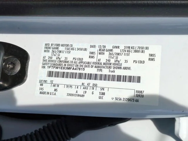 Used 2021 White Ford XLT image 34