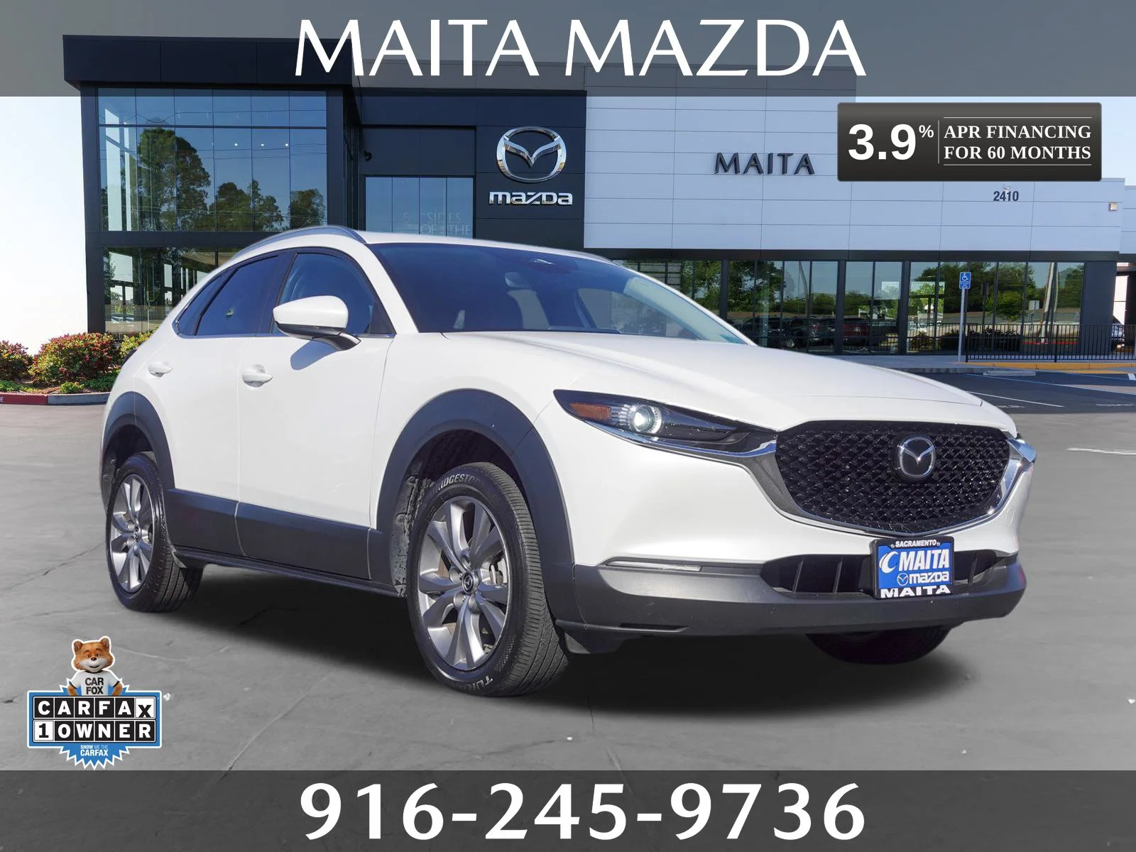 Certified Used 2025 Snowflake White Pearl Mica Mazda 2.5 S Preferred Package image 1