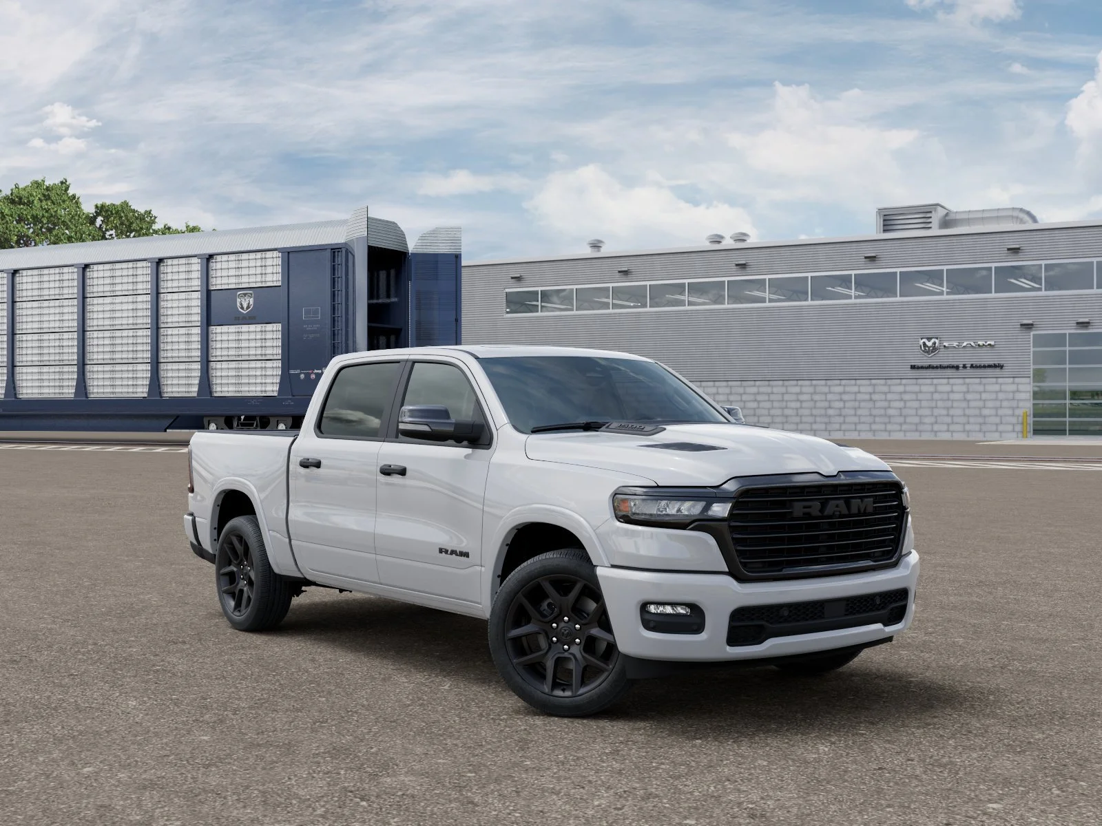 New 2026 Bright White Clear-Coat Exterior Paint RAM Laramie image 6