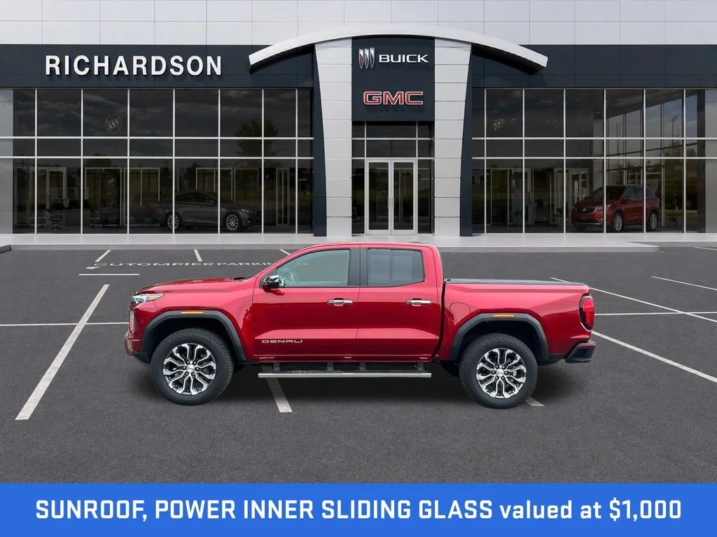 Used 2025 Volcanic Red Tintcoat GMC Denali image 2