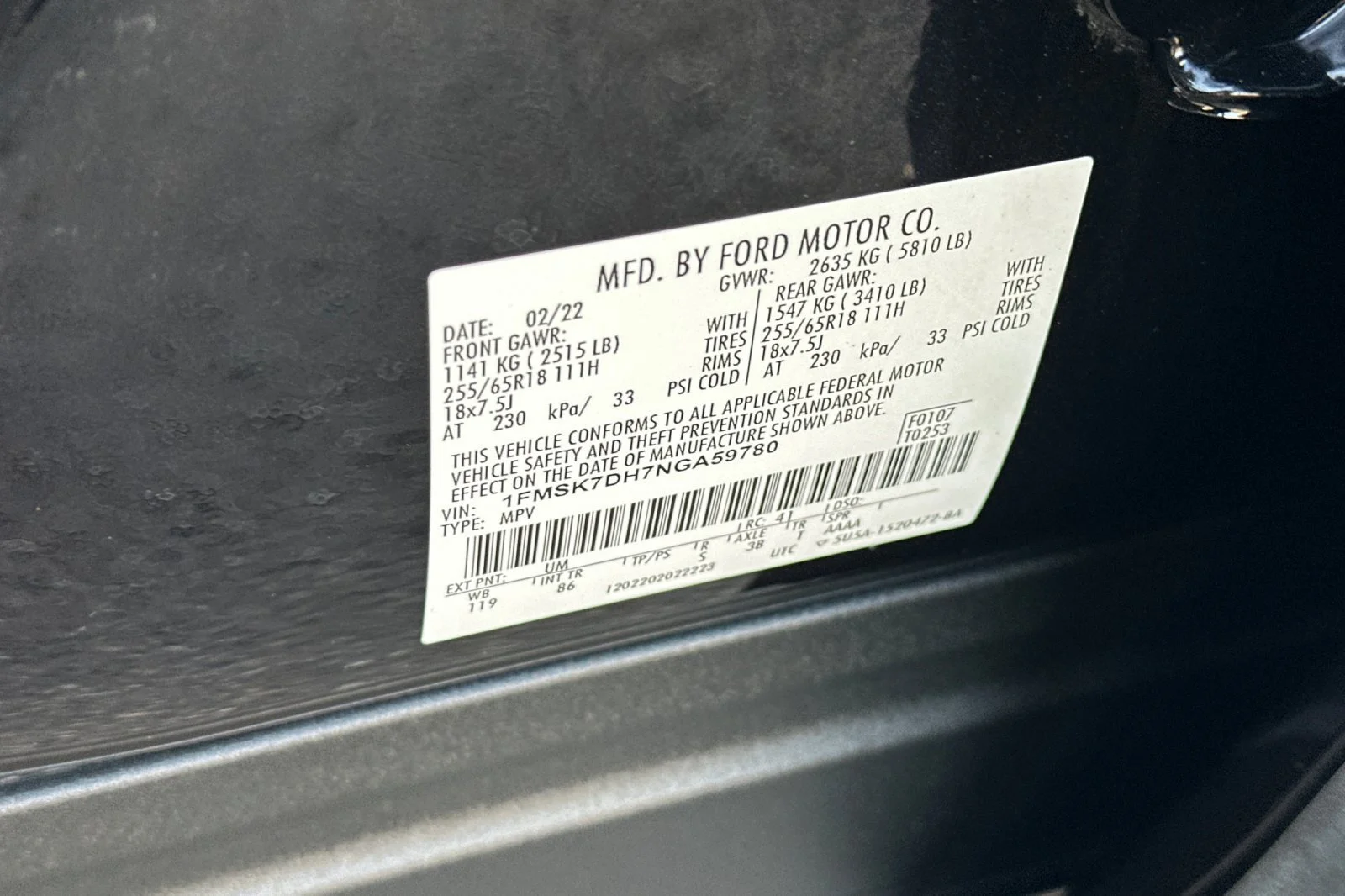 Used 2022 Black Metallic Ford XLT image 33