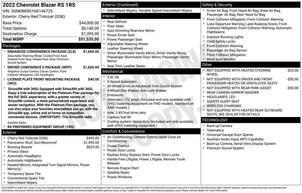 Used 2022 Red Chevrolet RS image 29
