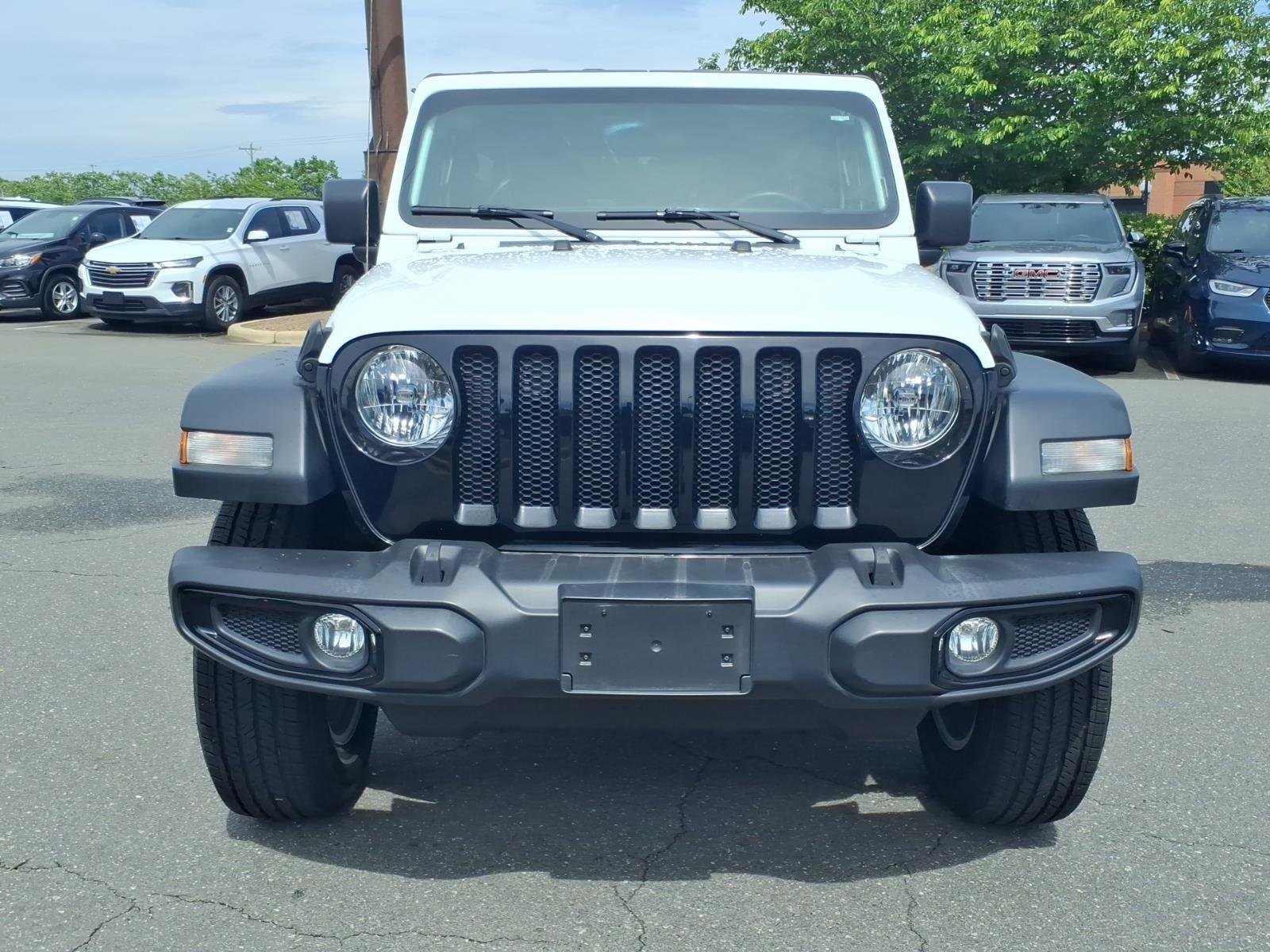 Used 2021 Bright White Clearcoat Jeep Unlimited Willys Sport image 12