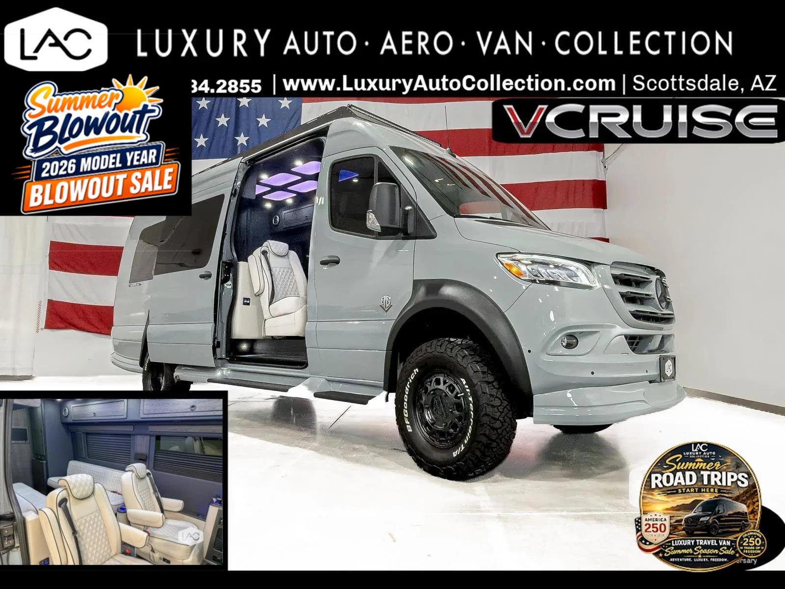 New 2026 Silver Grey OGV LUXURY COACH AWD 540ah ANYWHERE | Desert Runner PKG EVICTUS Suspension image 1