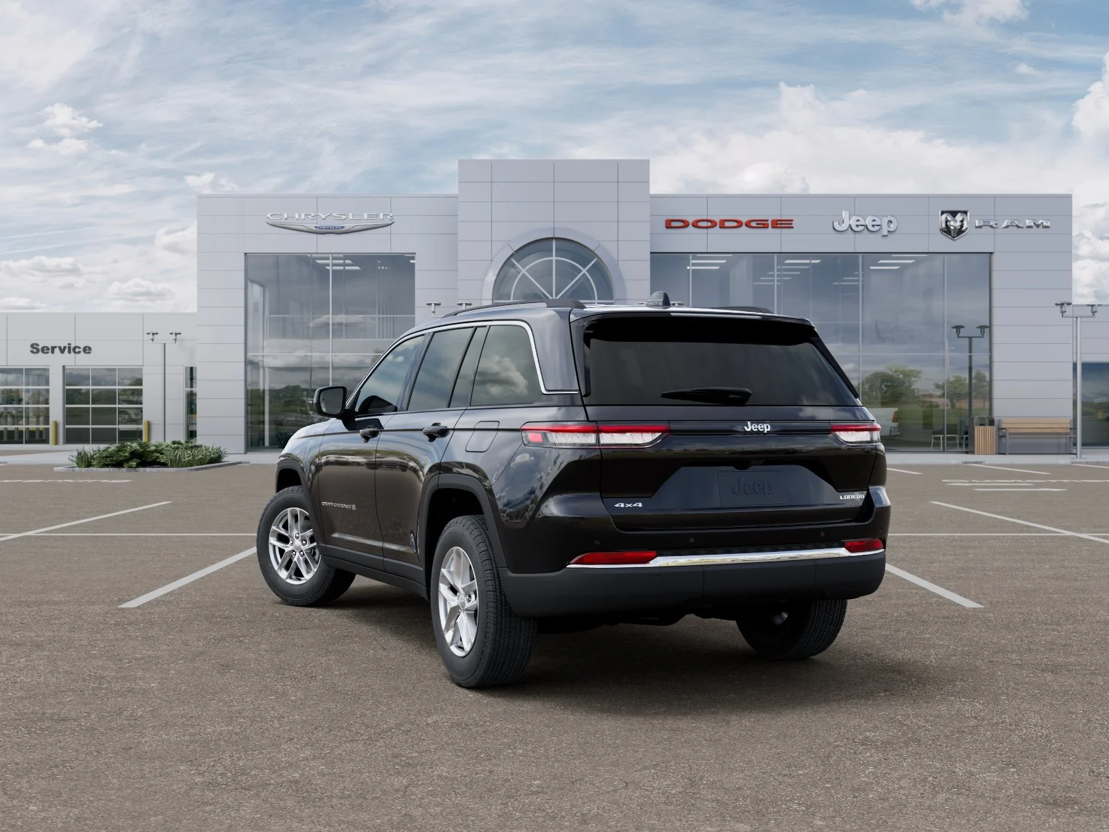 New 2026 Diamond Black Crystal Pearl-Coat Exterior Paint Jeep Laredo X image 43