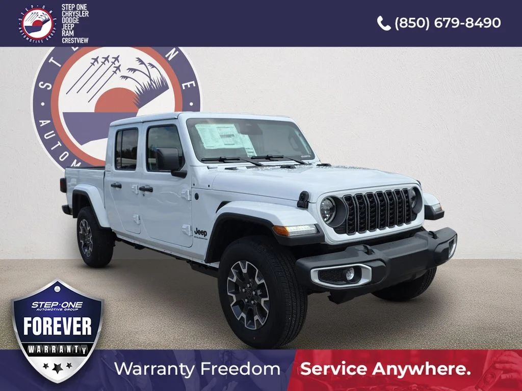 New 2026 Bright White Clear-Coat Exterior Paint Jeep Sahara image 1