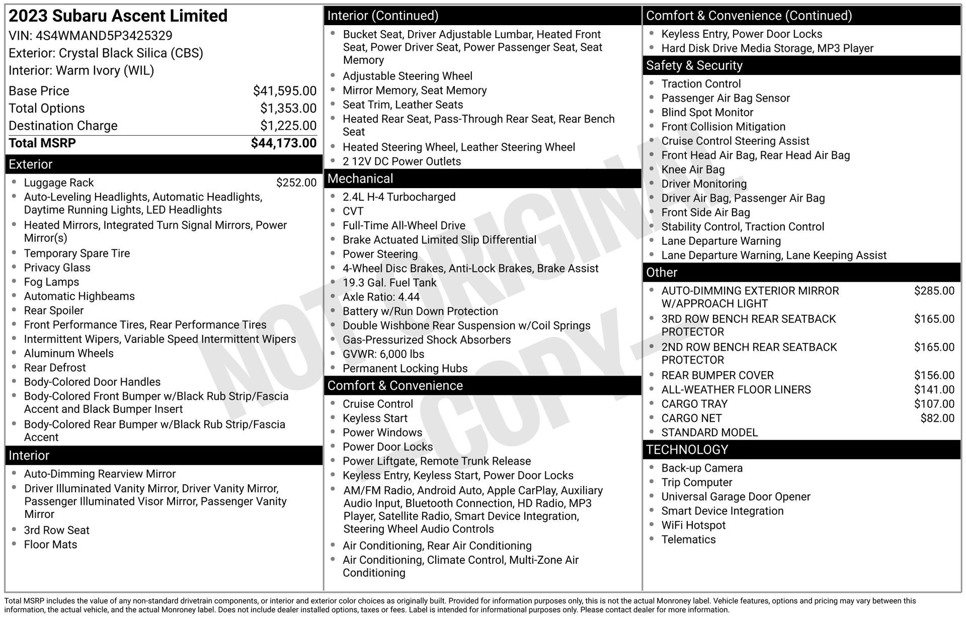 2023 Subaru Ascent Limited - Photo 4