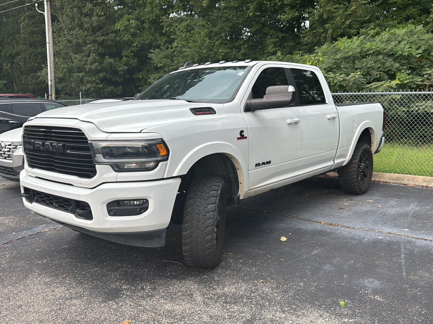 Used 2020 Bright White Clearcoat Ram Laramie image 3