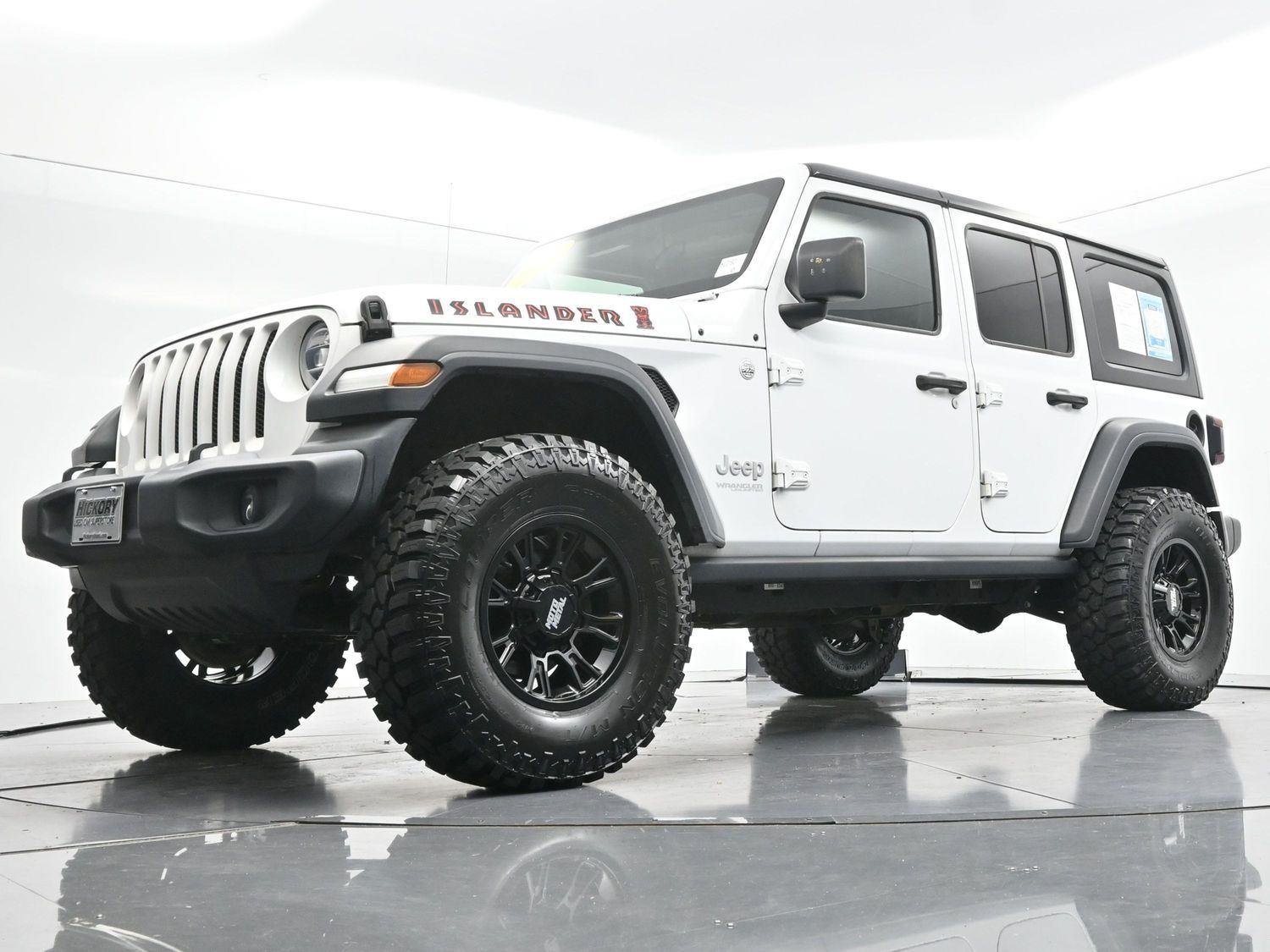 Used 2021 Bright White Clearcoat Jeep Unlimited Islander image 45