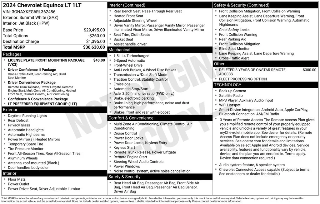 Used 2024 White Chevrolet LT image 16