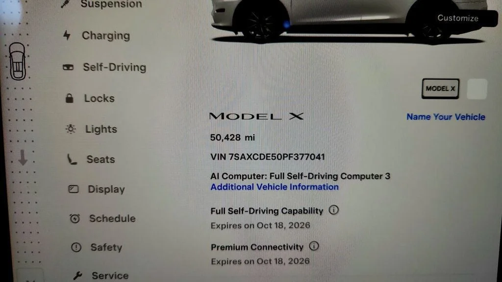 Used 2023 Pearl White Multi-Coat Tesla AWD image 13